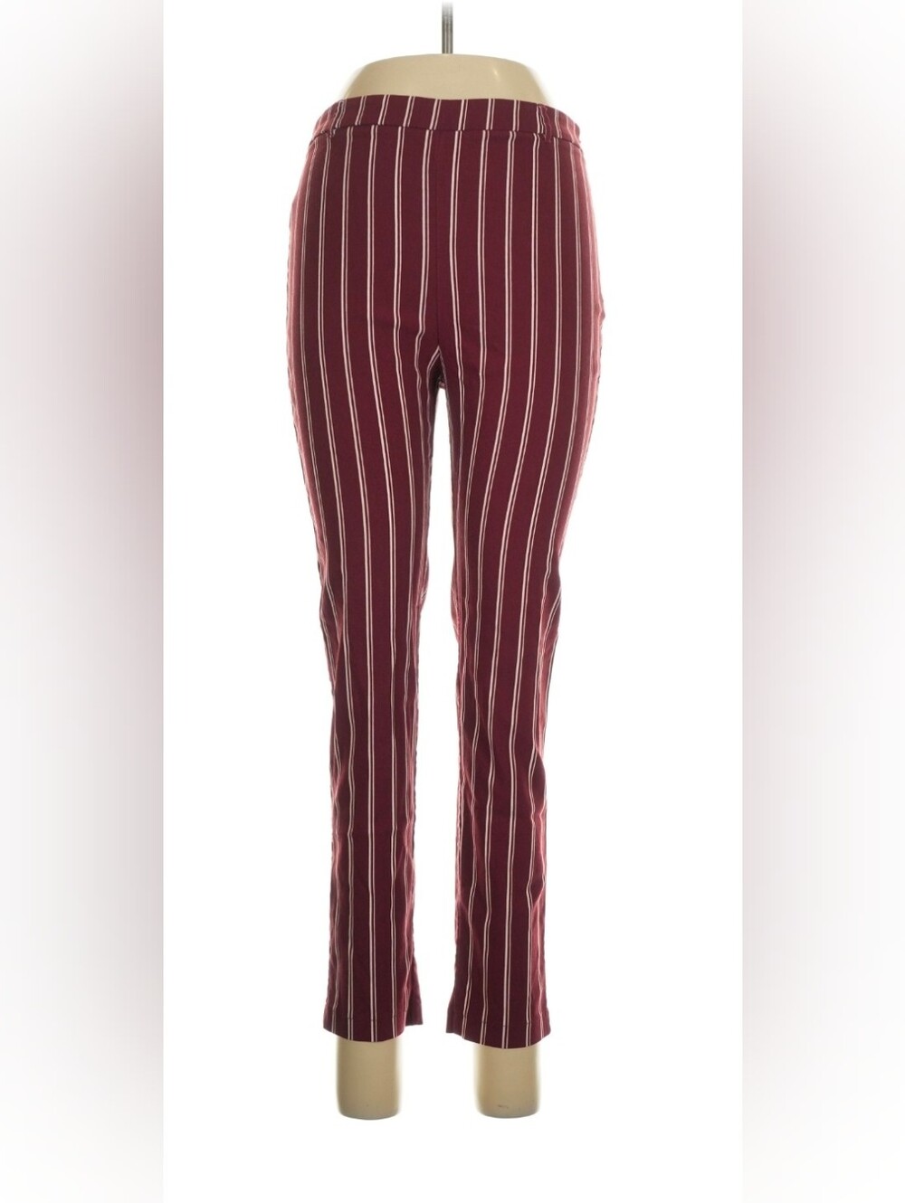 Forever 21 Men's Burgundy Pinstripe Pants